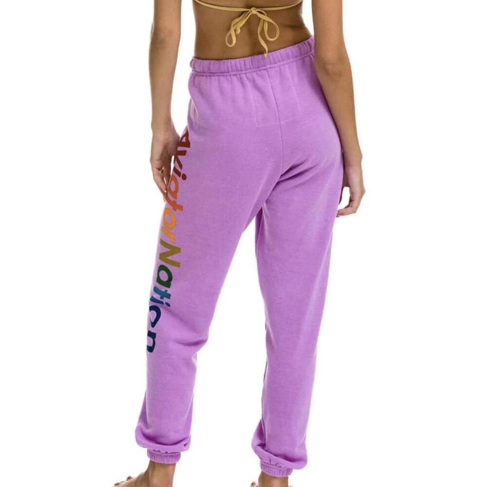 Aviator Nation Aspen Sweatpants - Neon Purple - Picture 3 of 8